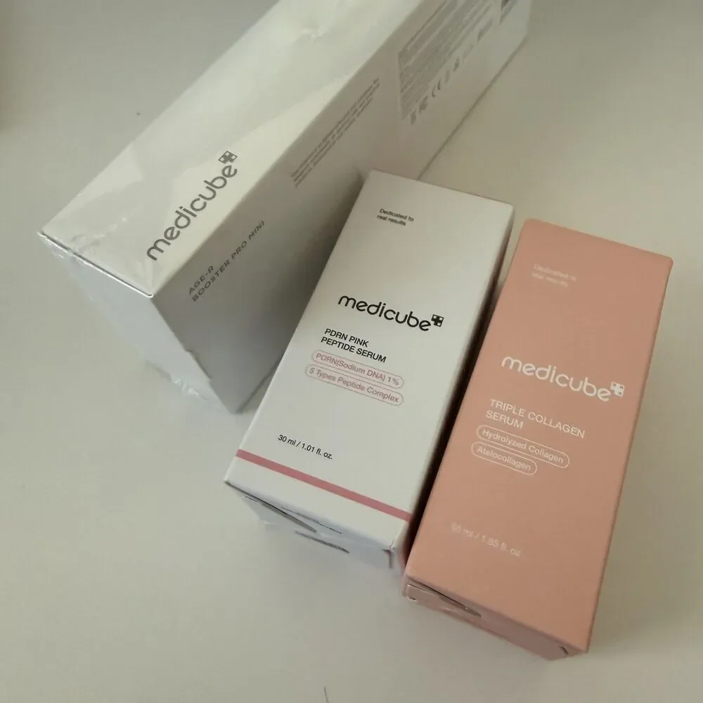 NIB New Medicube Booster Pro mini peptide collagen serum 3 piece bundle - Picture 2 of 6